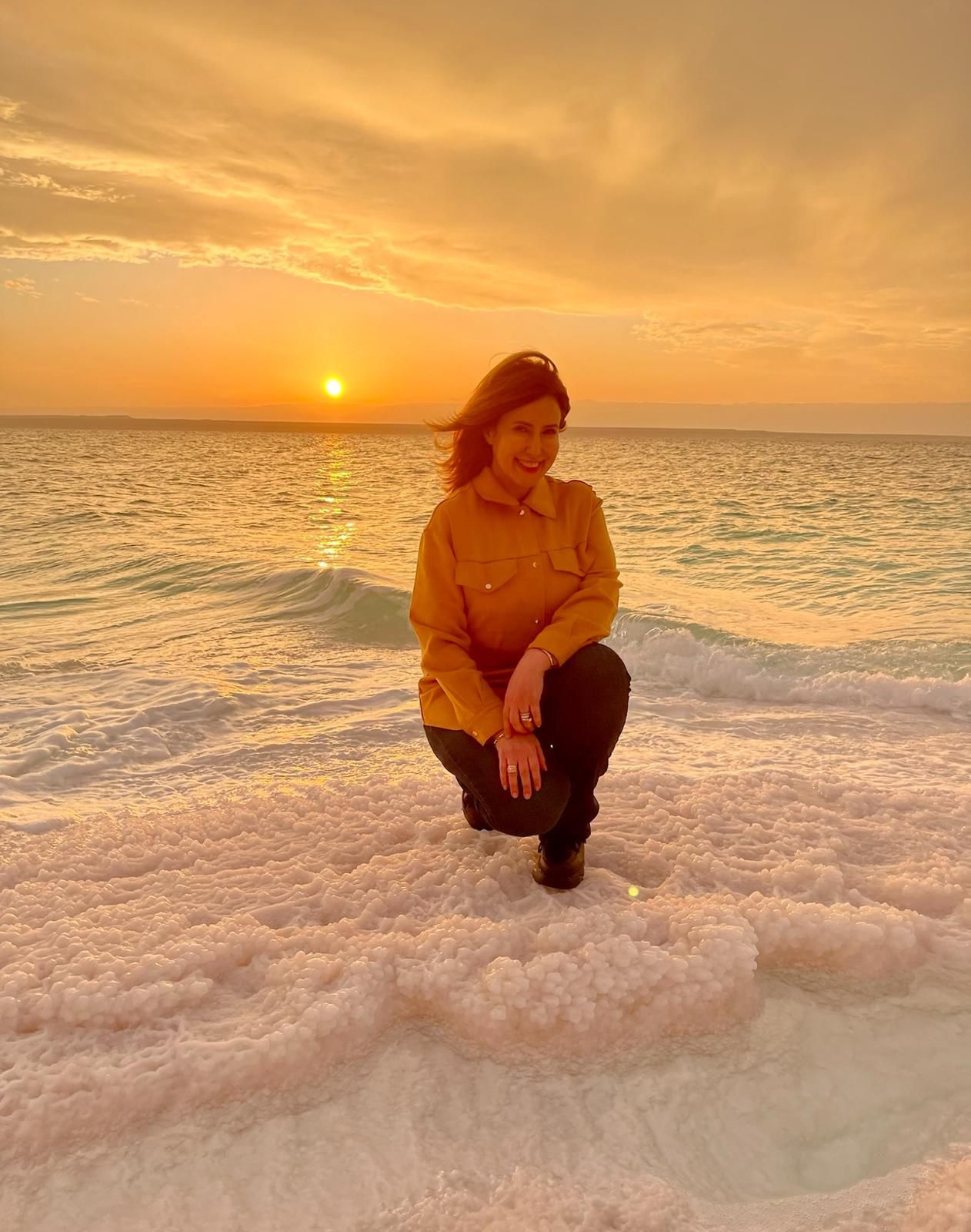 Dr. Lina Hamdan at the seaside