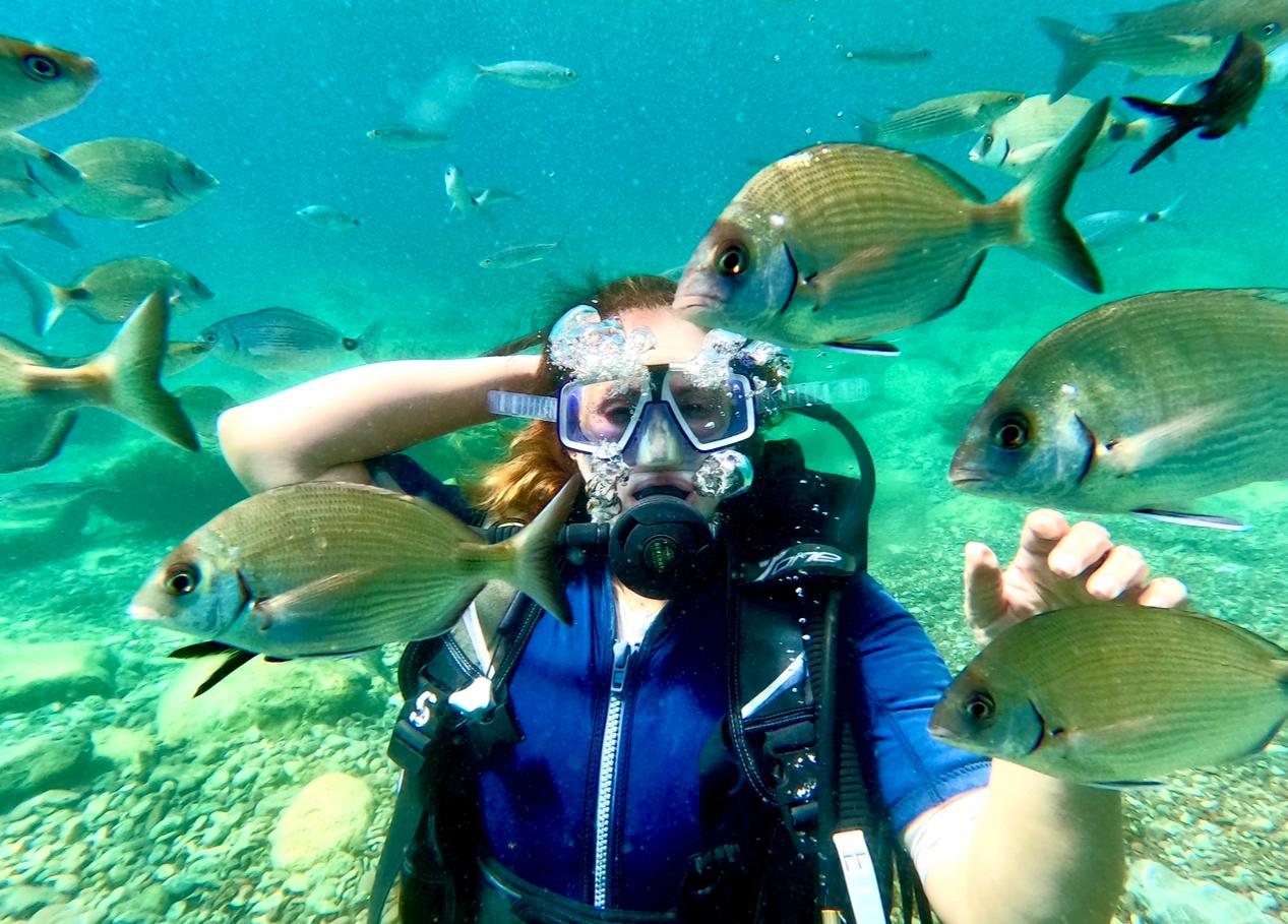 Dr. Lina Hamdan Snorkeling